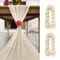 Wrapables 10Ft Bohemian Cheesecloth Gauze Table Runner for Rustic Weddings, Parties, Home Decor, Beige